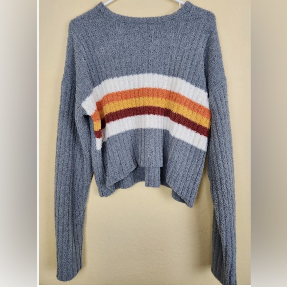 Freshman cropped gray sweater size M